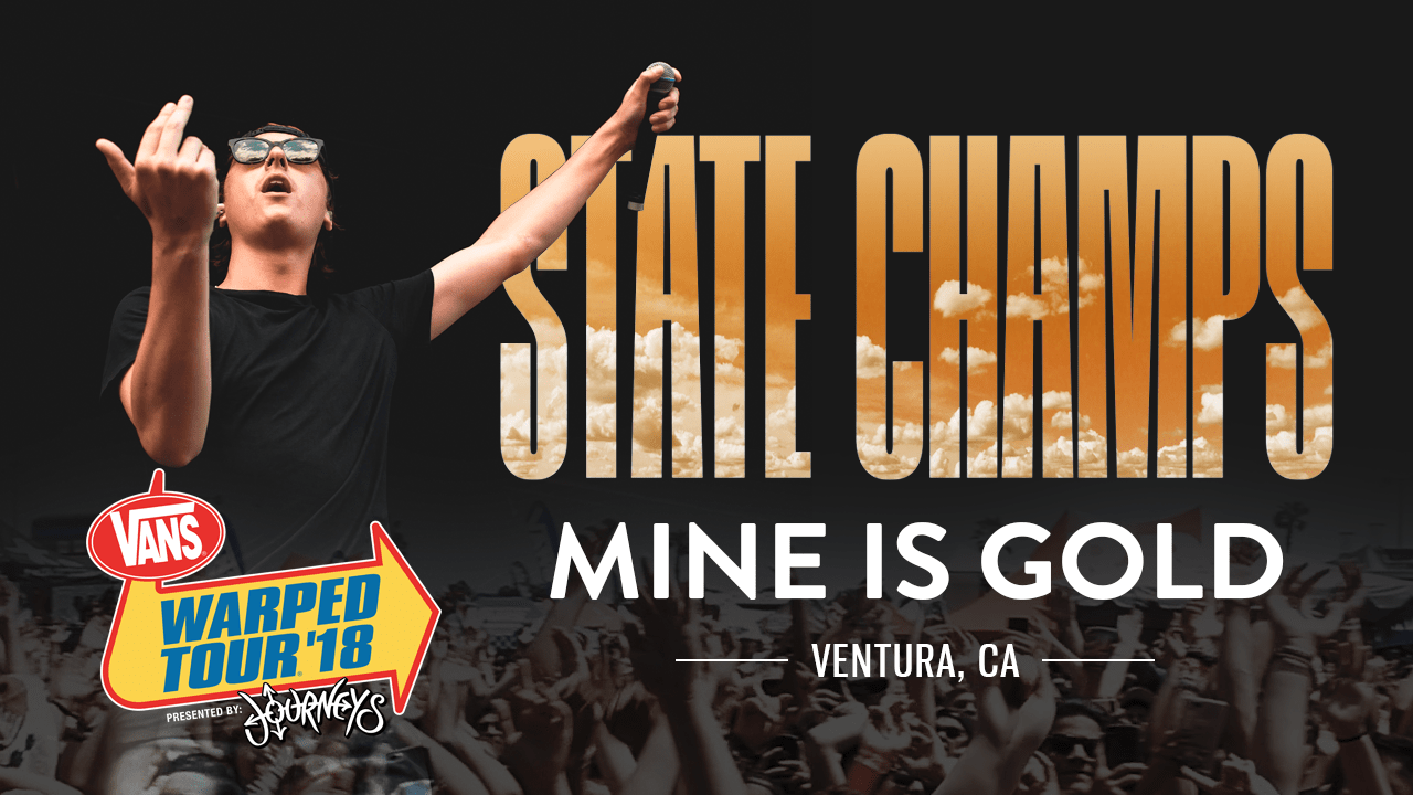 State Champs – “Mine Is Gold” LIVE! Vans Warped Tour 2018