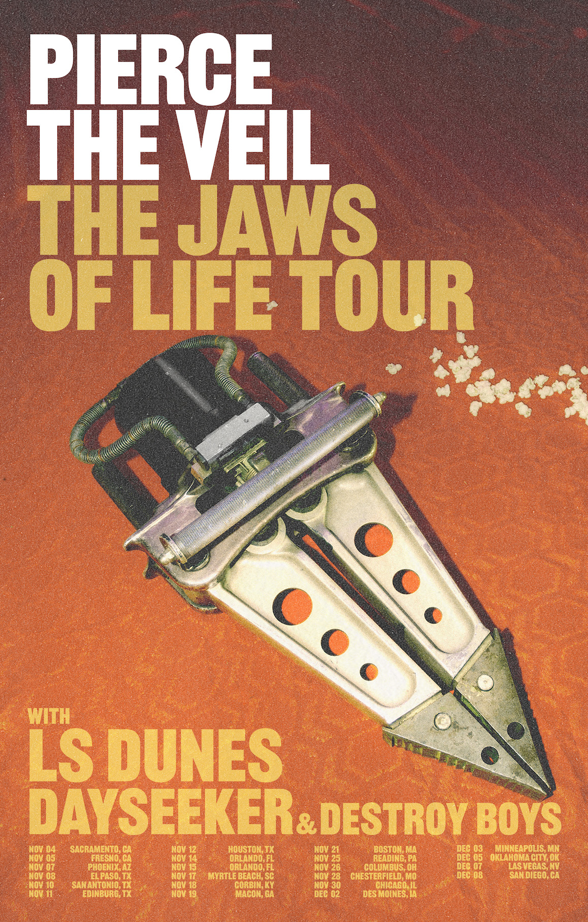 Pierce The Veil Announce 'The Jaws Of Life Tour' Featuring L.S. Dunes,  Dayseeker, & Destroy Boys - CaliberTV